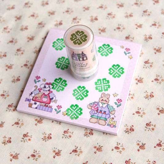 clover ~ self inking stamp
