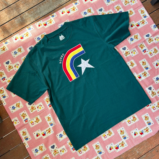 *LIMITED EDITION* over the rainbow ~ oversized applique shirt