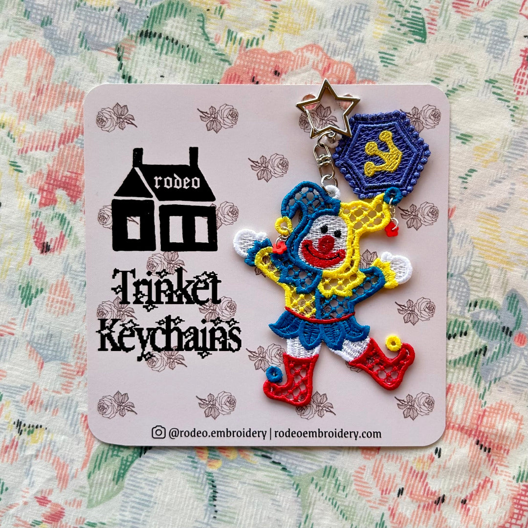 jester bag bud ~ handmade keychains