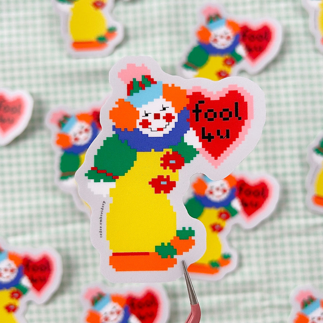 fool 4 u ~ vinyl sticker