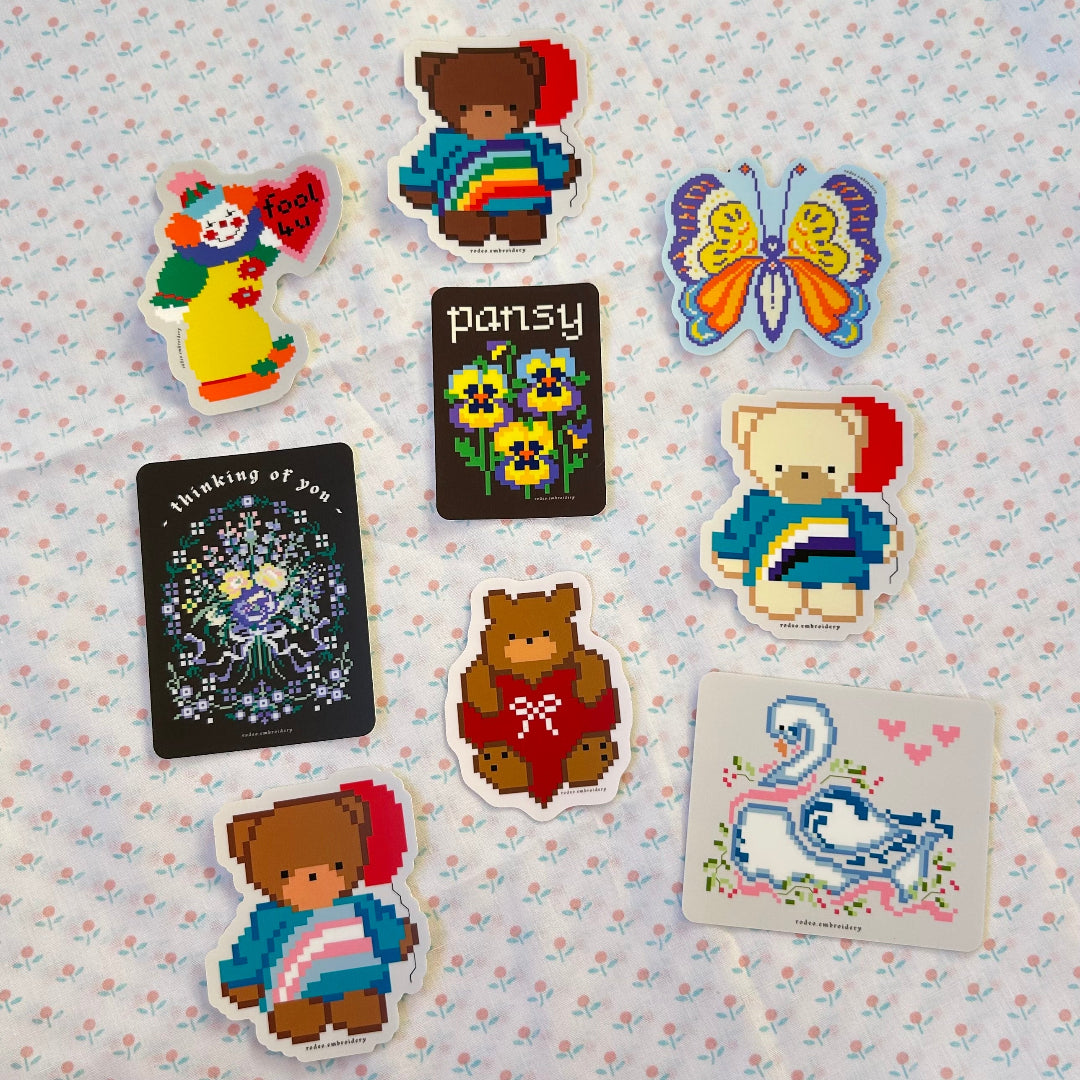 pansy ~ vinyl sticker