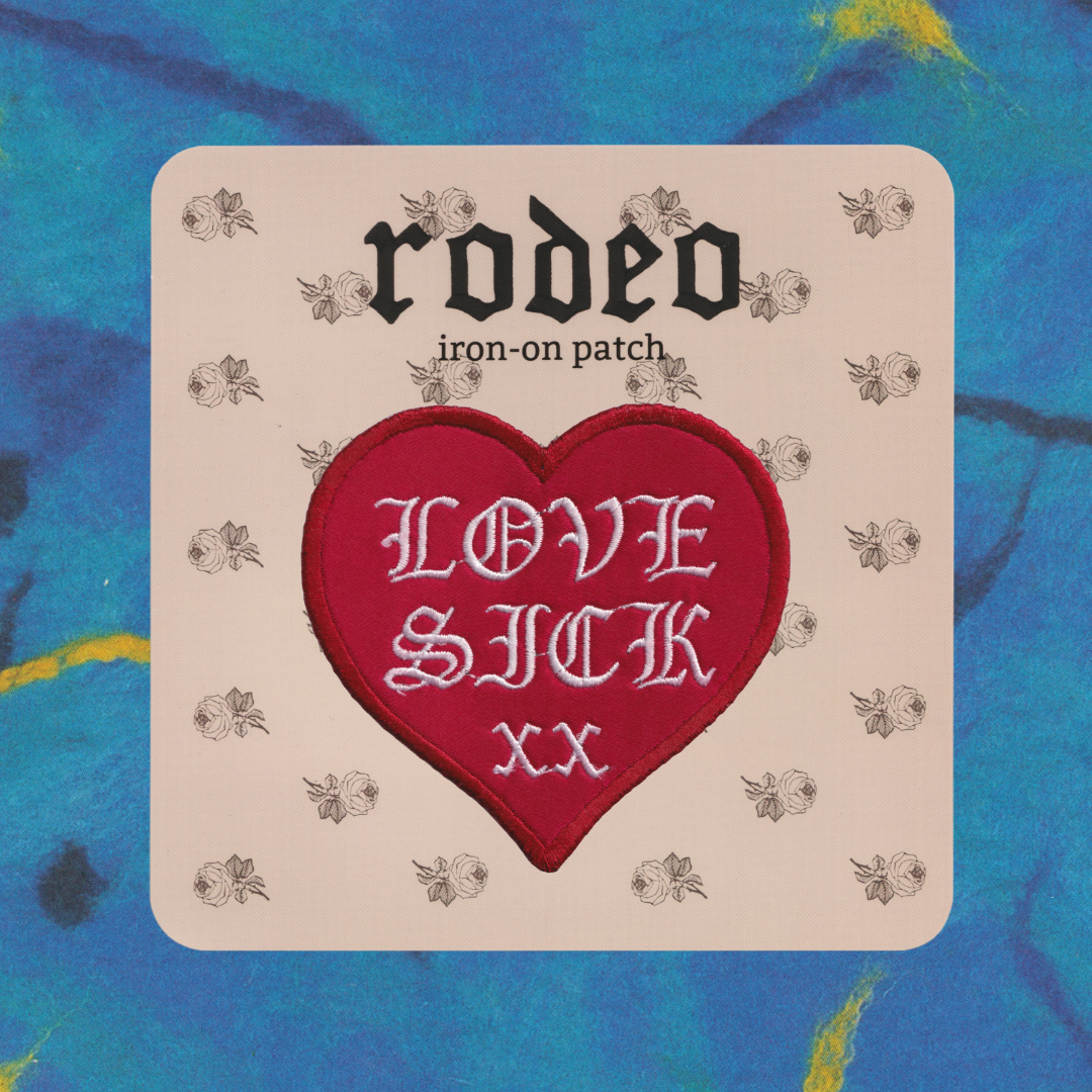 lovesick ~ iron on patch
