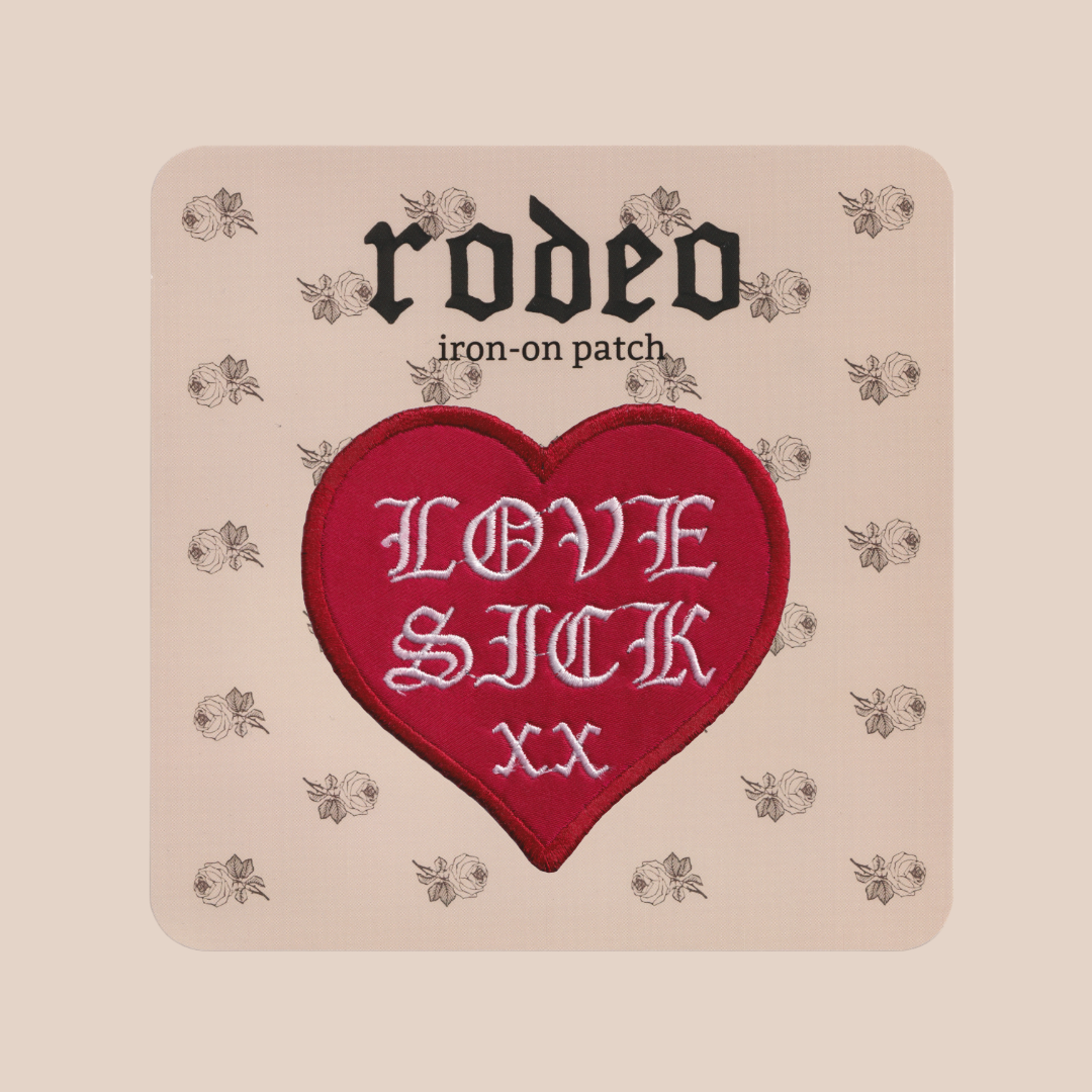 lovesick ~ iron on patch