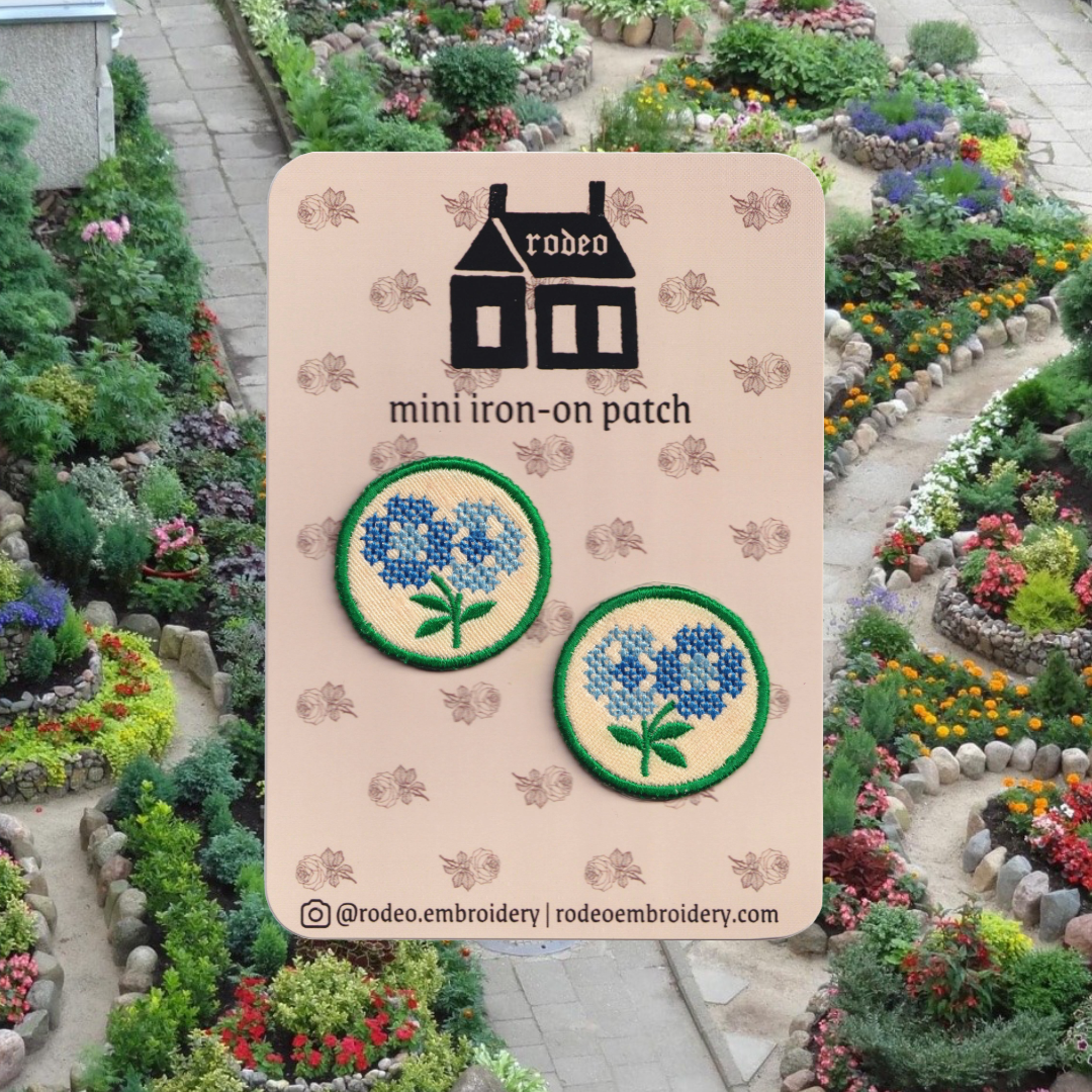 cross stitch flowers ~ mini patch set