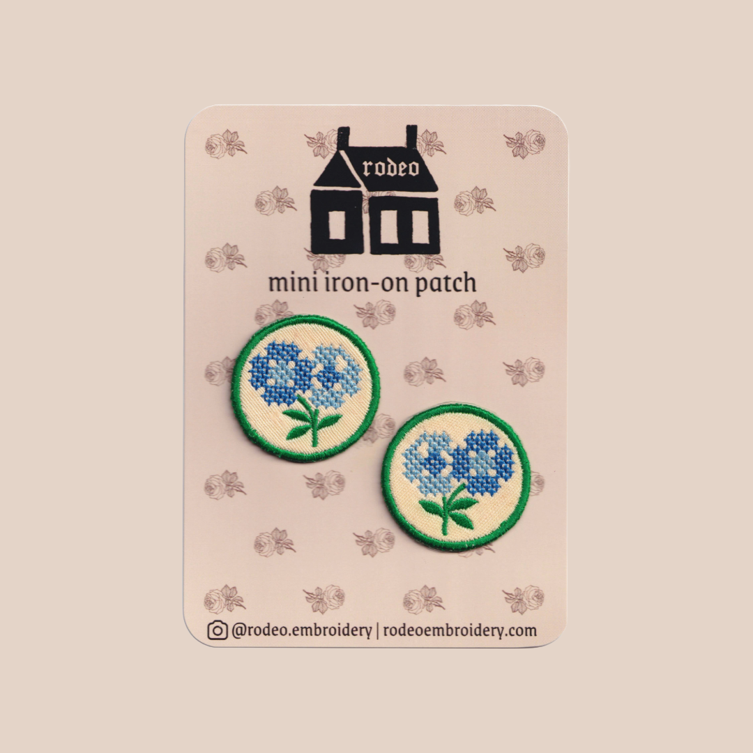 cross stitch flowers ~ mini patch set