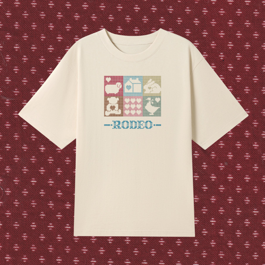 cosy cutouts ~ embroidered oversized shirt