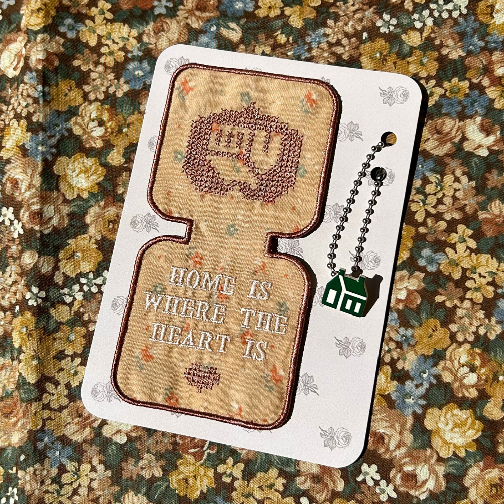 home is ~ magnetic bookmark + keychain