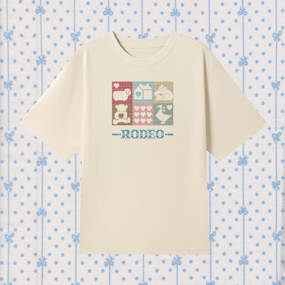 cosy cutouts ~ embroidered oversized shirt