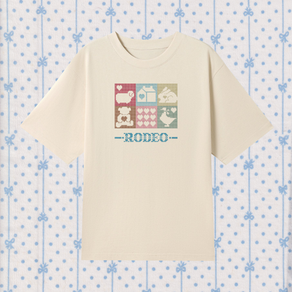 cosy cutouts ~ embroidered oversized shirt