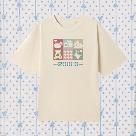 cosy cutouts ~ embroidered oversized shirt