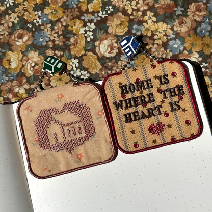 home is ~ magnetic bookmark + keychain