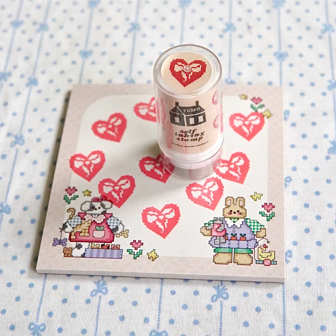 heart bow ~ stamp it out!
