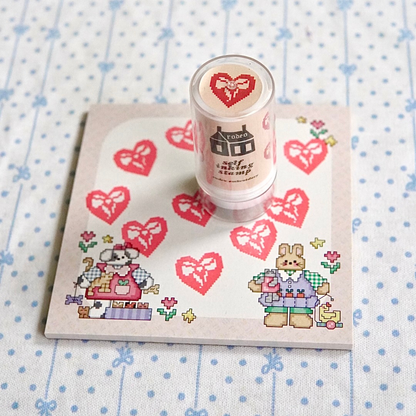 heart bow ~ stamp it out!