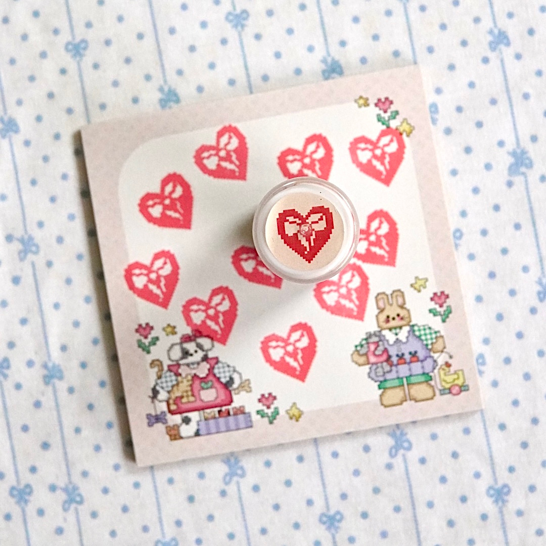 heart bow ~ stamp it out!