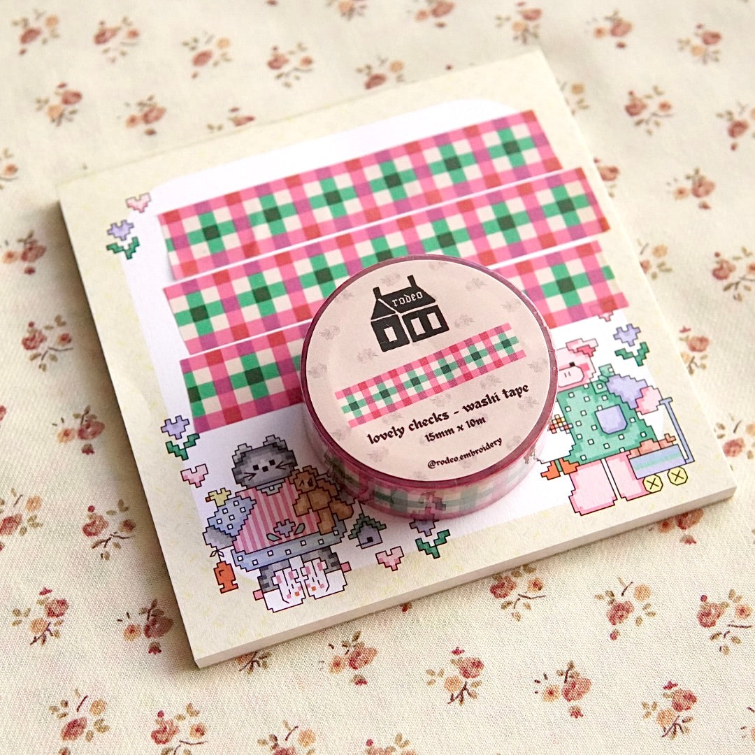 lovely checks ~ washi tape