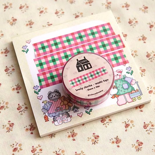 lovely checks ~ washi tape