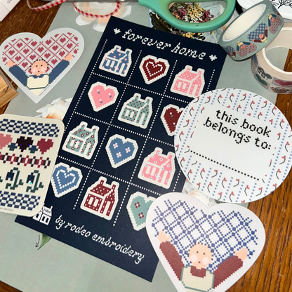 forever home ~ vinyl sticker sheet (clear)