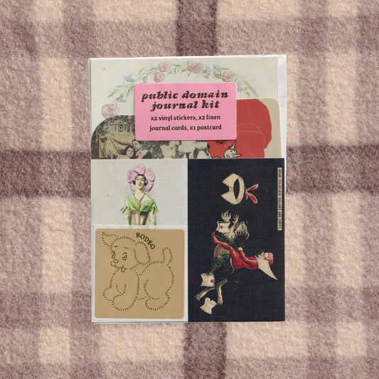 public domain journal kit ~ junk journaling pack