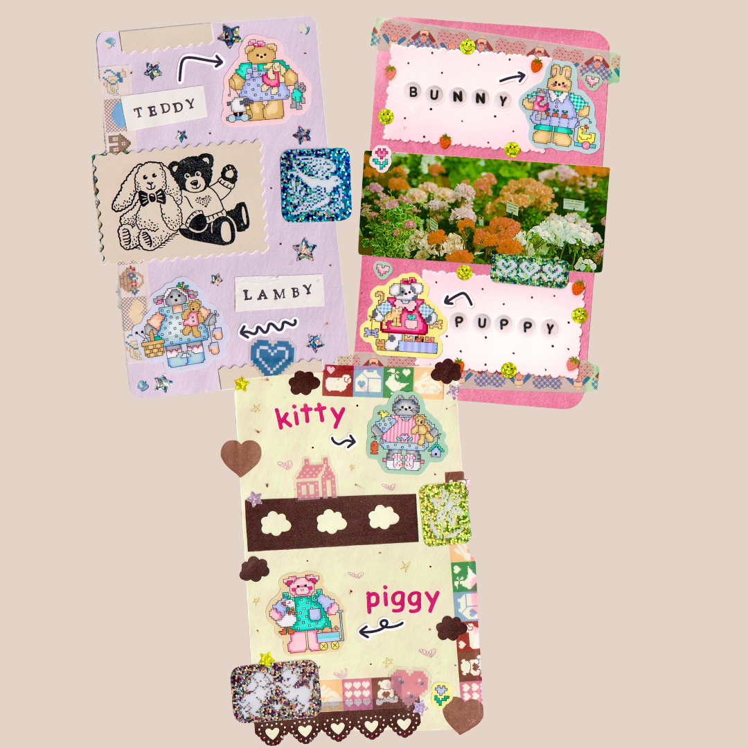 cutie critters ~ vinyl sticker sheet