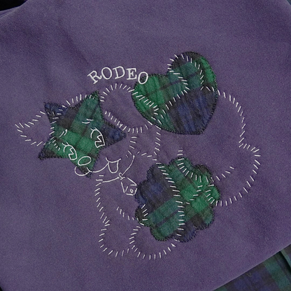 vintage puppy ~ embroidered hoodie