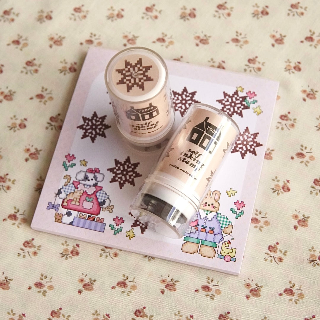 quilt star ~ self inking stamp