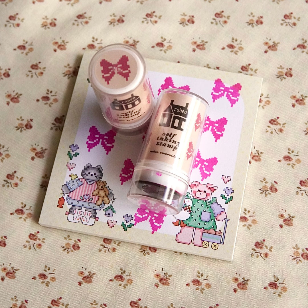 bow ~ self inking stamp