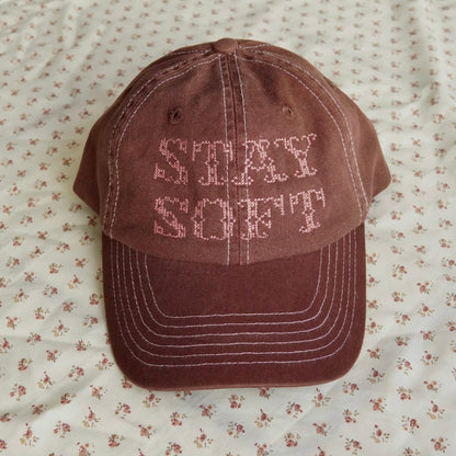 stay soft ~ embroidered cap