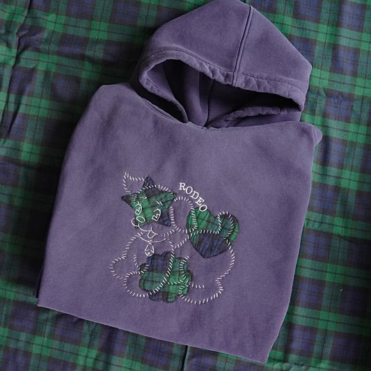 vintage puppy ~ embroidered hoodie