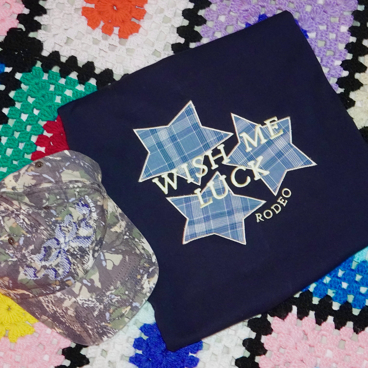 wish me luck ~ applique oversized shirt