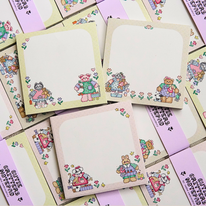 cutie critters ~ square notepads