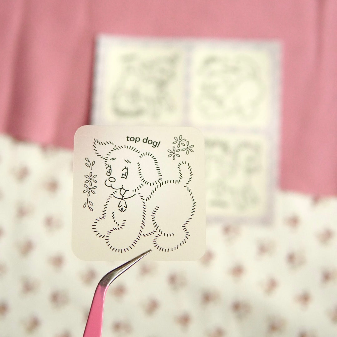 farmyard friends ~ mini sticker sheet (clear)
