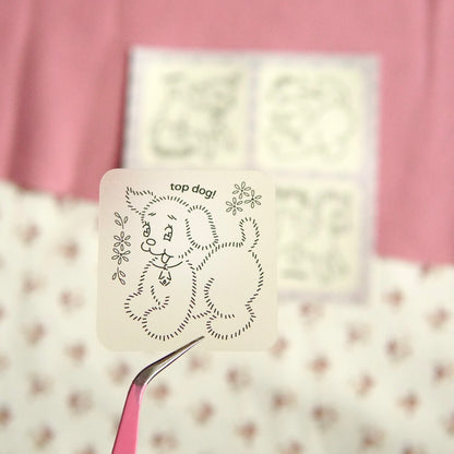 farmyard friends ~ mini sticker sheet (clear)