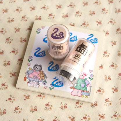 swan ~ self inking stamp
