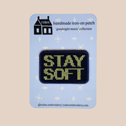 stay soft ~ iron on patch