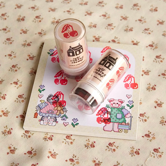 cherries ~ self inking stamp