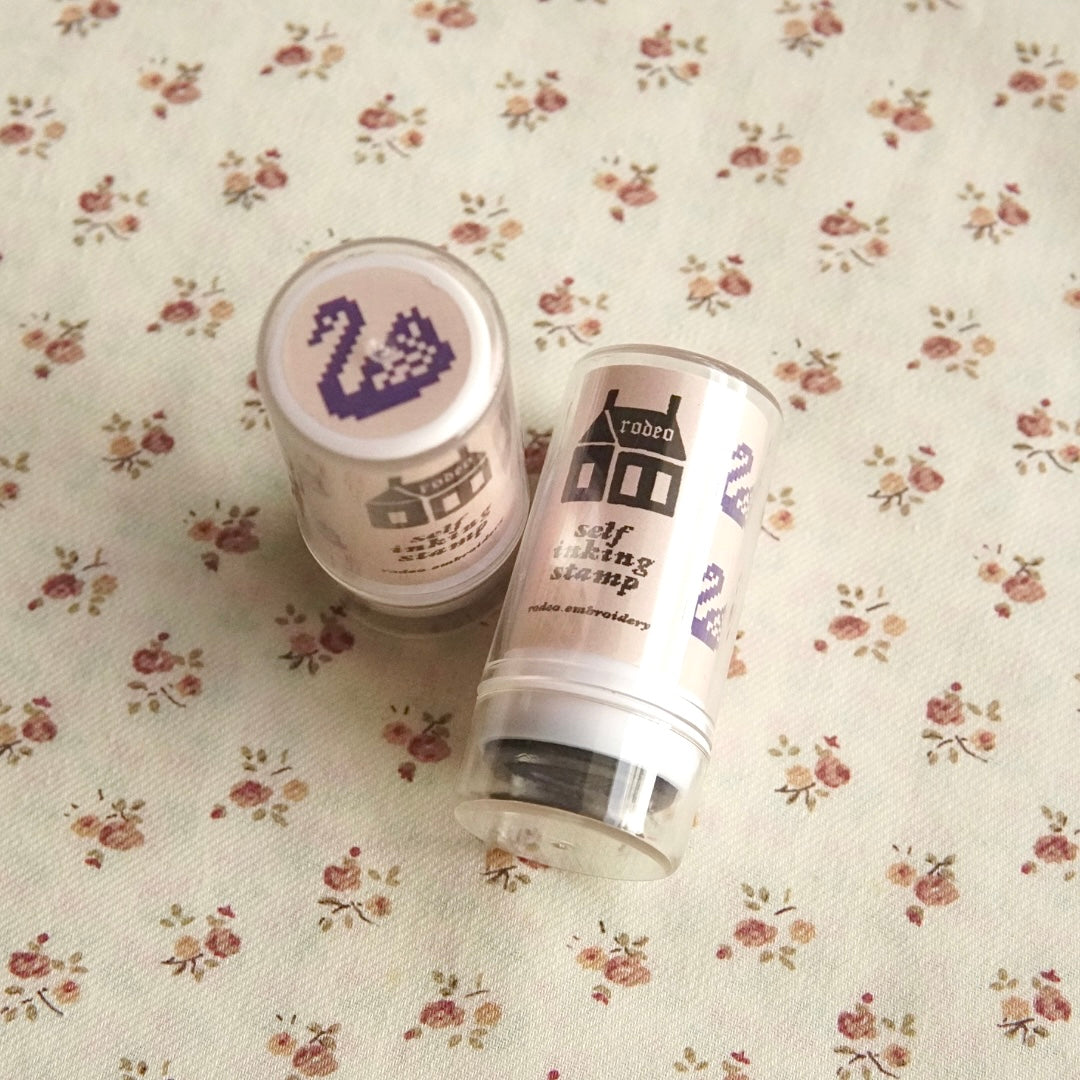 swan ~ self inking stamp