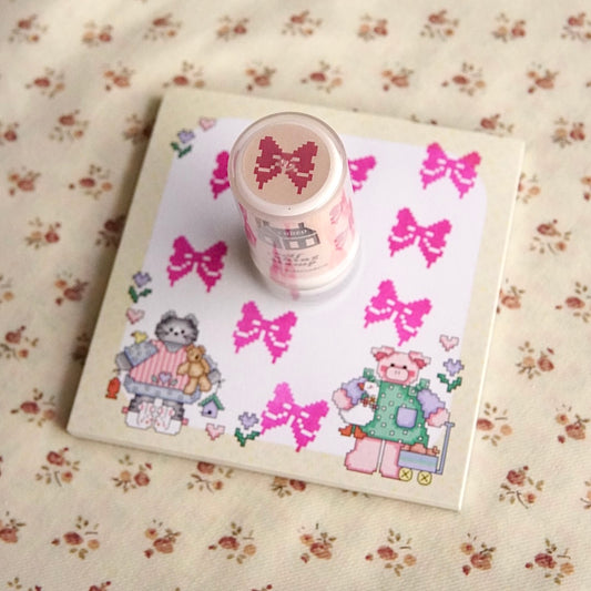 bow ~ self inking stamp