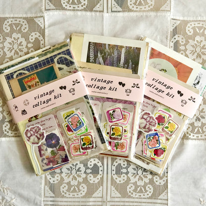 vintage collage kit (edition.1) ~ junk journaling pack