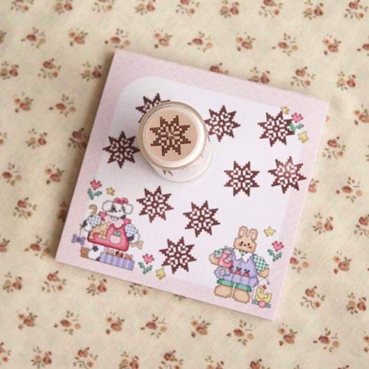 quilt star ~ self inking stamp
