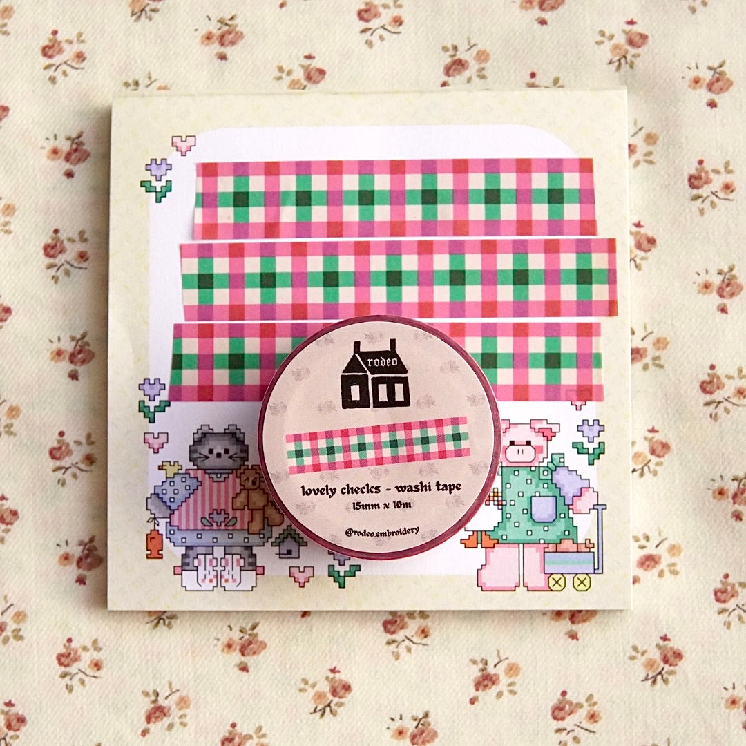 lovely checks ~ washi tape