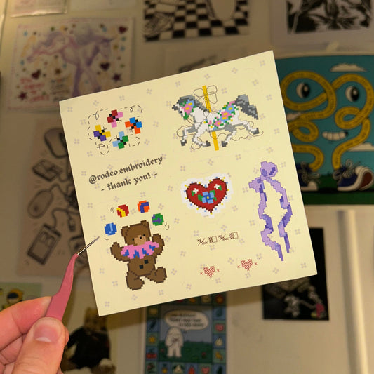 playhouse - vinyl sticker sheet