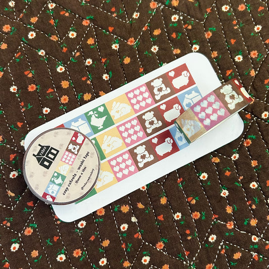 cosy cutouts ~ washi tape