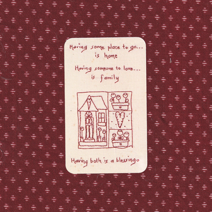 tender tapestry ~ linen journal card