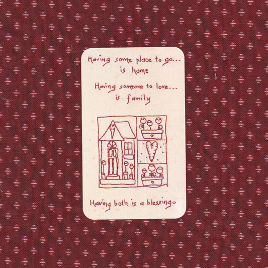 tender tapestry ~ linen journal card