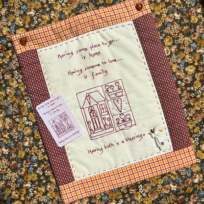 tender tapestry ~ linen journal card