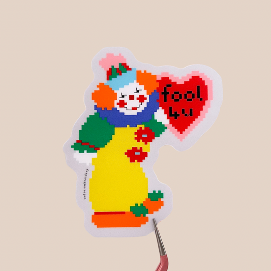 fool 4 u ~ vinyl sticker