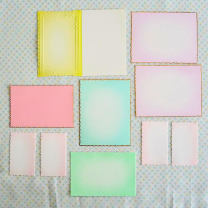 vintage cardstock (1960's) ~ junk journaling pack