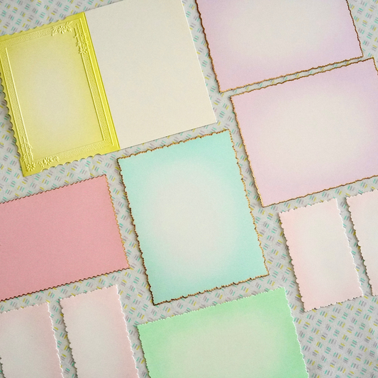 vintage cardstock (1960's) ~ junk journaling pack