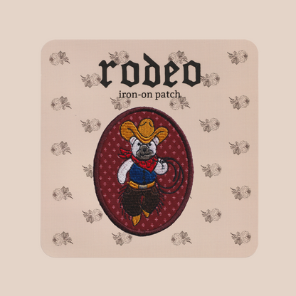cowboy teddy ~ iron on patch