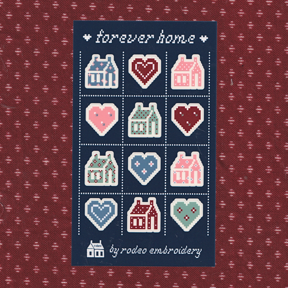 forever home ~ vinyl sticker sheet (clear)